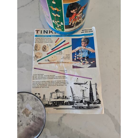 Vintage Tinkertoy 1972 might have missing pieces - Picture 3 of 8